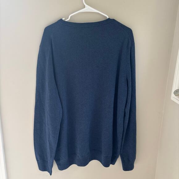 Mantovani Studio Men's Blue Italian Cashmere Sweater Size XXL - Picture 5 of 5